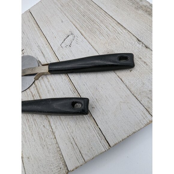 Set of 2 Ekco Pizza Cutter Blade 2 5/8" Diameter 8" USA Stainless Steel Black - Picture 5 of 6